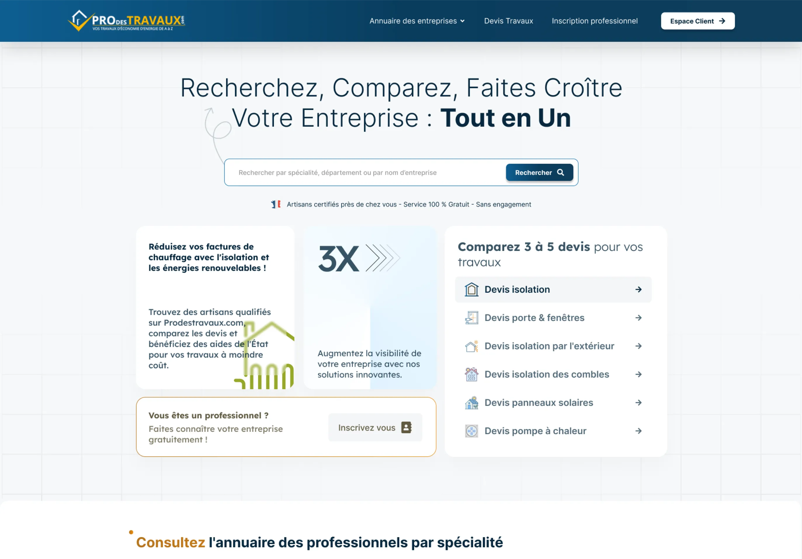 Prodestravaux preview